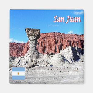 zAR018 SAN JUAN,Valley of the Moon, Fungus, Fridge Magnet