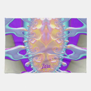 ZARA ~3D Paint Spill ~ Fractal Design ~ Tea Towel