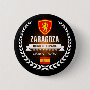 Zaragoza 6 Cm Round Badge