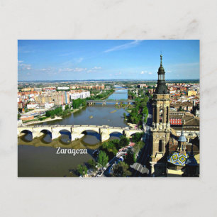 Zaragoza, Spain - panoramic view Postcard