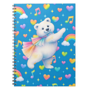 Zarah Dancing Polar Bear Notebook 