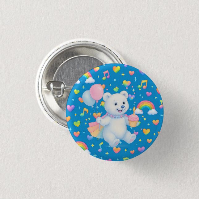 Zarah the Dancing Polar Bear • Buttons (Front & Back)