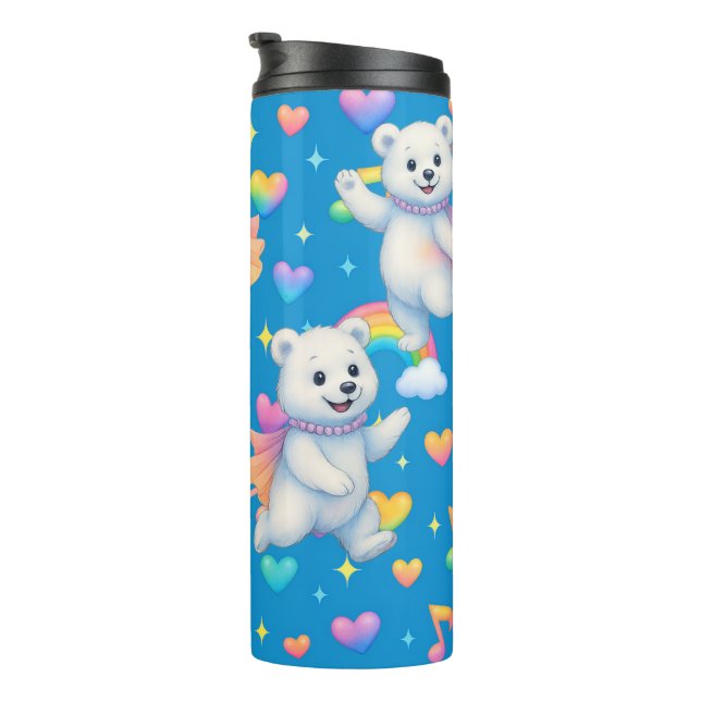 Zarah the Dancing Polar Bear Custom Party Cups (Rotated Right)