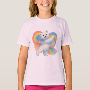 Zarah the Dancing Polar Bear • Kids T-Shirt (Paste