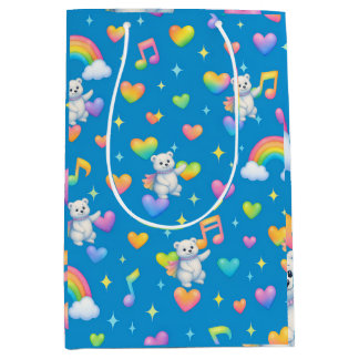 Zarah the Dancing Polar Bear | Wrapping Paper Medium Gift Bag