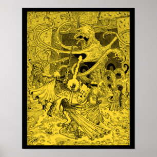 Zargon 16 x 20" sepia poster