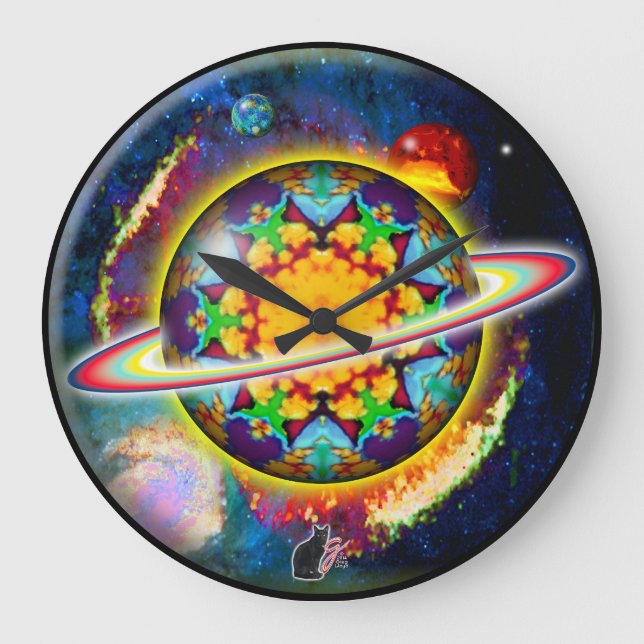 Zargon Orbz Kaleid Large Clock (Front)