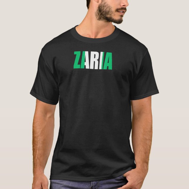 Zaria For Men Women Youth Nigerian T-Shirt (Front)