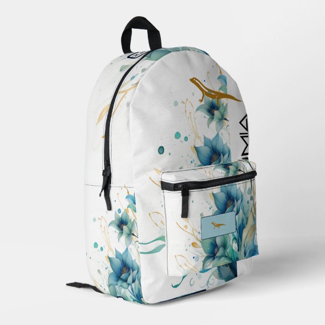 ZARZOMIA PRINTED BACKPACK (Back Corner Left)