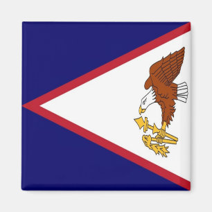 zAS001 FLAG, AMERICAN SAMOA, Oceania, Fridge Magnet
