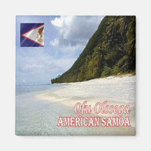 zAS007 OFU OLOSEGA, American Samoa, Fridge Magnet