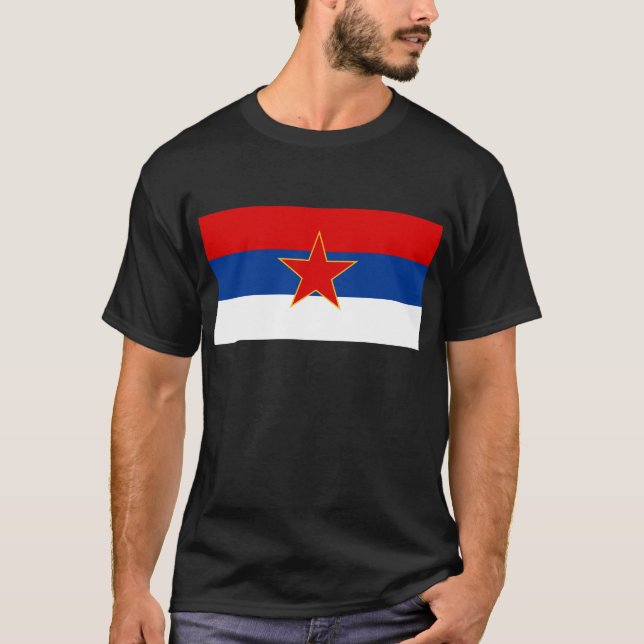 Zastava Crne Gore, Montenegro flag T-Shirt (Front)