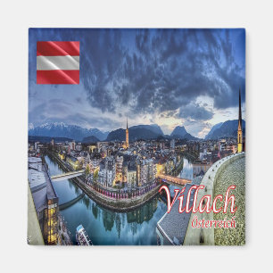 zAT010 VILLACH Austria, Fridge Magnet