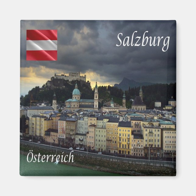 zAT013 SALZBURG Austria, Fridge Magnet (Front)