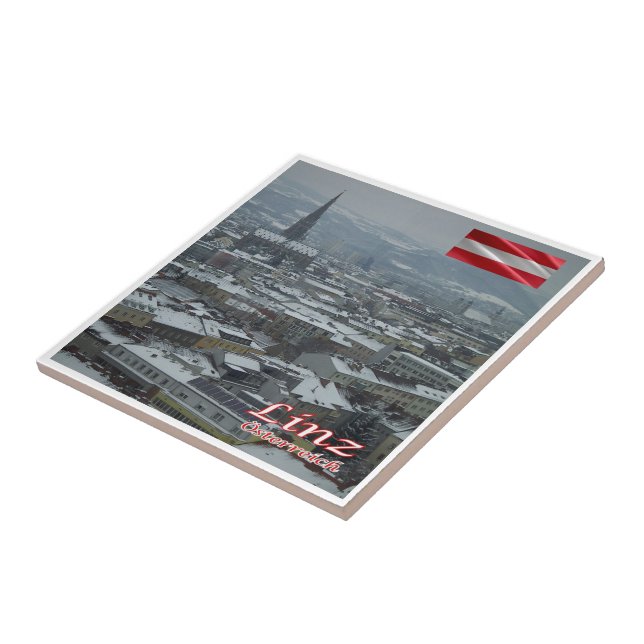 zAT016 LINZ Austria, Ceramic Tile (Side)
