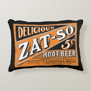 Zat-So 5¢ Root Beer Decorative Cushion