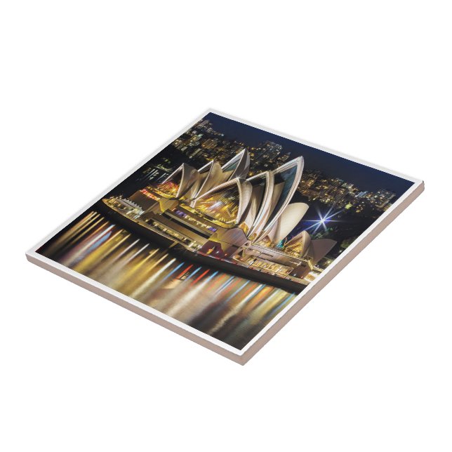 zAU003 SYDNEY, OPERA HOUSE, Australia, Ceramic Tile (Side)