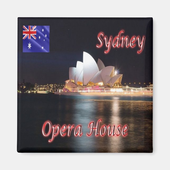 zAU019 SYDNEY, OPERA HOUSE, Australia, Fridge Magnet (Front)