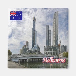 zAU042 MELBOURNE, Queens Bridge, Australia, Fridge Magnet