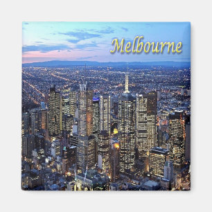zAU045 MELBOURNE, Aerial View, Australia, Fridge  Magnet