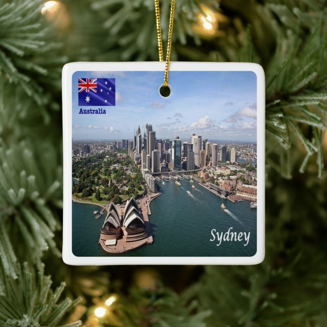 zAU048 SYDNEY, Australia, Oceania, Ceramic Ornament (Tree)
