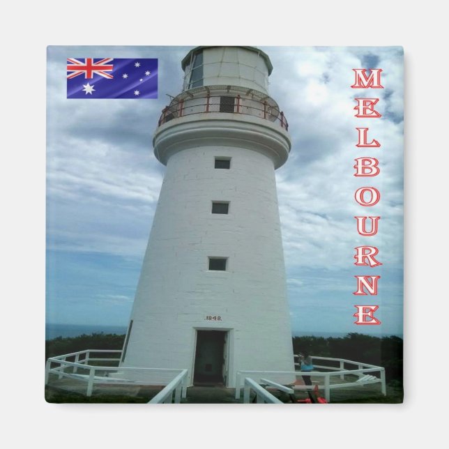 zAU078 MELBOURNE,  Cape Otway Lighthouse, Fridge Magnet (Front)