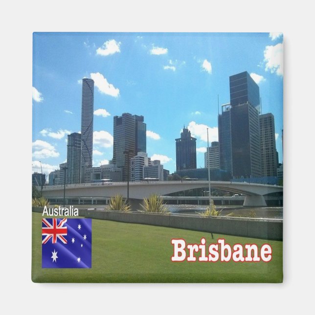 zAU084 BRISBANE, Australia, Oceania, Fridge Magnet (Front)