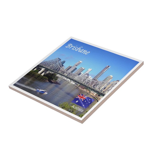 zAU103 BRISBANE, Australia, Oceania, Ceramic Tile (Side)