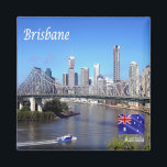 zAU103 BRISBANE, Australia, Oceania, Fridge Magnet<br><div class="desc">Here you will find the souvenir of your vacation. This category contains fridge magnets of many locations in Australia. (zAU103 BRISBANE, Australia, Oceania, Fridge magnet). Amaze friends and relatives with the unique souvenirs from your great trip. Try us. #LeoPepeDesign - oceania australia, leopepedesign, travel trip photo turism, gift souvenir gadget...</div>
