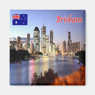 zAU107 BRISBANE, Australia, Oceania, Fridge Magnet
