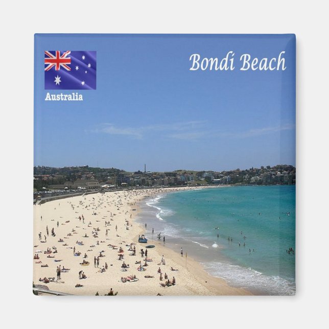 zAU110 BONDI BEACH, Australia, Oceania, Fridge Magnet (Front)