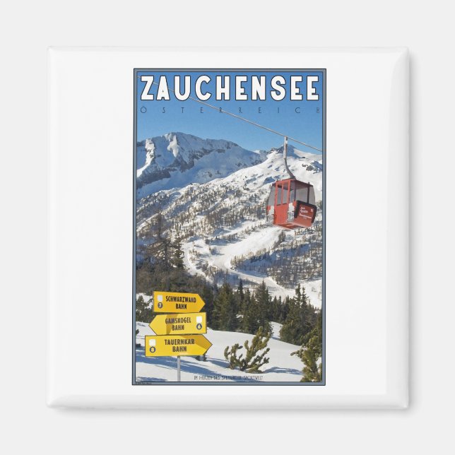 Zauchensee Ski Resort Magnet (Front)