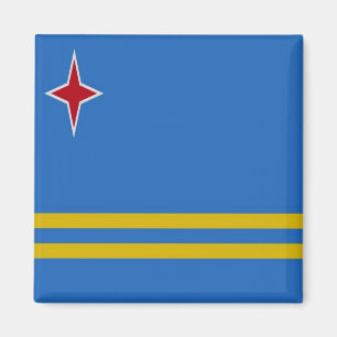 zAW001 ARUBA, Flag, America, Fridge Magnet