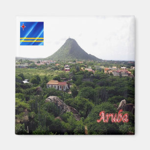 zAW006 ARUBA, Panorama, America, Fridge Magnet