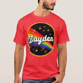 Zayden Rainbow In Space Vintage GrungeStyle T-Shirt
