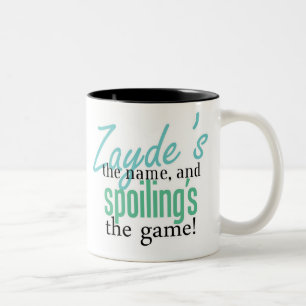 Zayde's the Name, and Spoiling's the Game! Two-Tone Coffee Mug