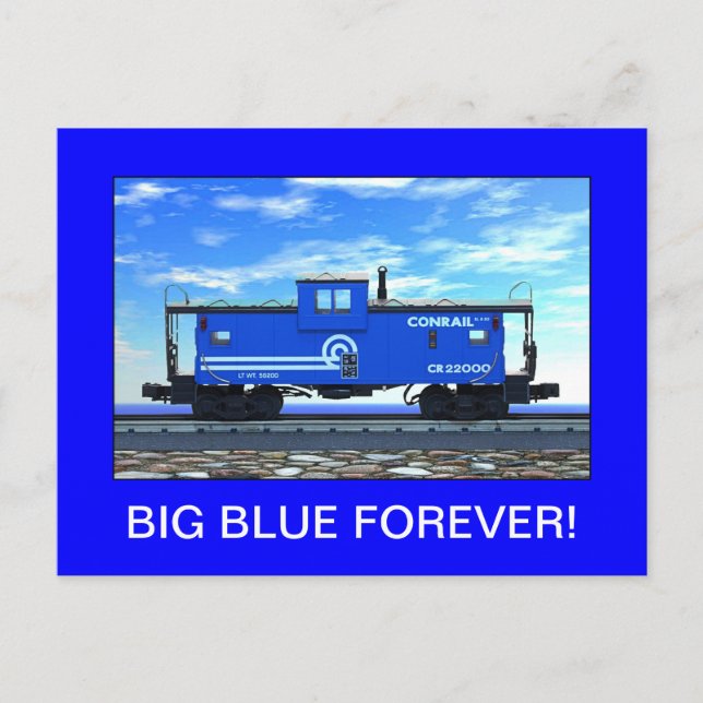 ZAZ420 BIG BLUE FOREVER! POSTCARD (Front)