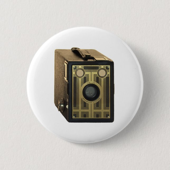 ZAZ425 Box Camera 6 Cm Round Badge (Front)