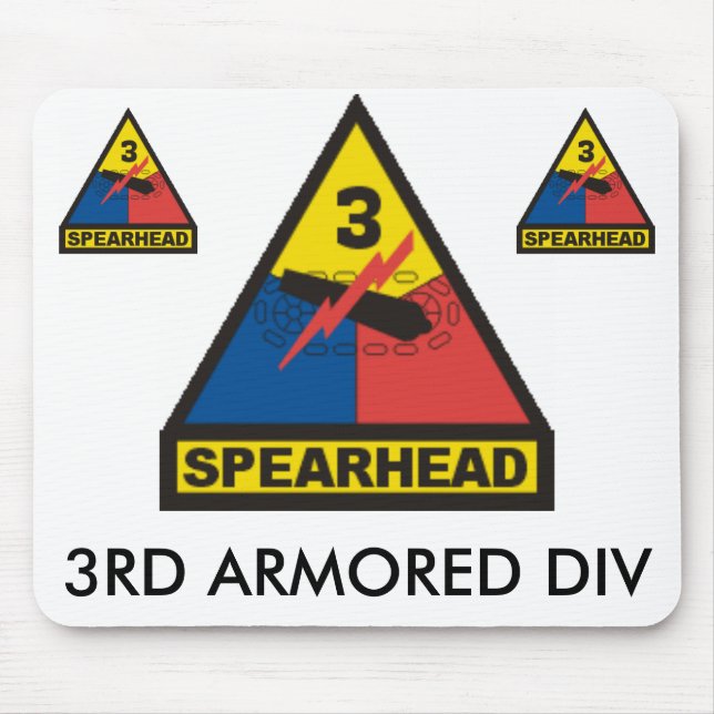 zaz-3RD ARMORED DIV Mouse Pad (Front)