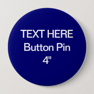 Zazzle Blank Custom 4" Standard Button