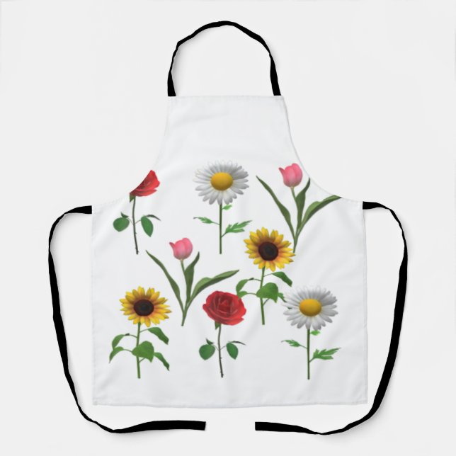 Zazzle Ceramic Tile 4.25" x 4.25 , Small Apron (Front)