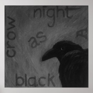 zazzle crow poster