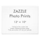 Zazzle Custom 13" × 10" Photo Print 33 x 25 cm