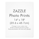 Zazzle Custom 14" x 18" Photo Print Template
