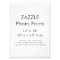 Zazzle Custom 14" x 18" Photo Print Template