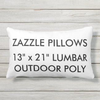 Zazzle Custom Outdoor Lumbar Pillow Blank Template