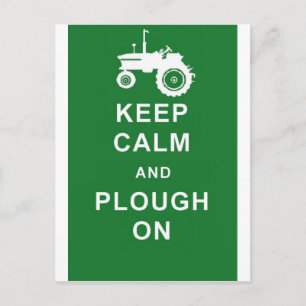 zazzle keep calm plough.jpg postcard