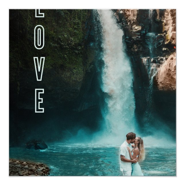 Zazzle love canvas paint  poster (Front)