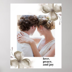 Zazzle love peace & joy poster