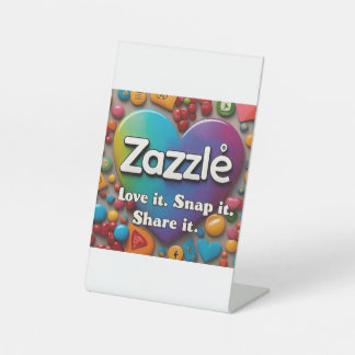 Zazzle lover pedestal sign
